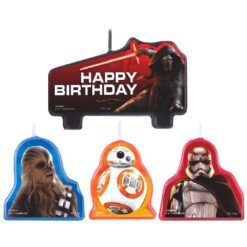 Star Wars Ep7 Birthday Candle Set 4pcs