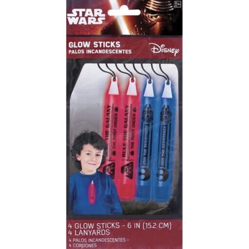 Star Wars™ Episode Vii Glow Stick Lanyards 4Ct