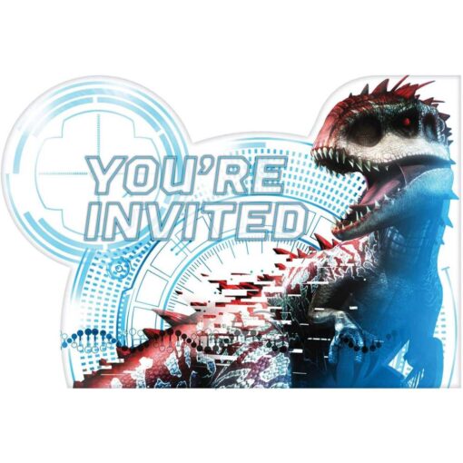 Jurrasic World Invitations 8Ct