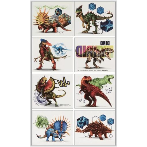 Jurassic World™ Dino Hybrid Temp Tattoos 8Ct