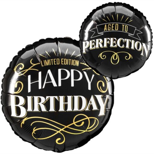 18&Quot; Rnd Happy Birthday &Quot;Special Edition&Quot;, 2Nd Side: Aged To Perfection Foil Balloon