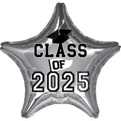 18" STR Class of 2025 Silver Balloon