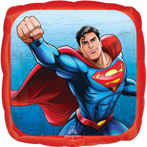 17&Quot; Sqr Superman Foil Balloon