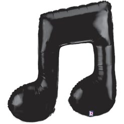 40" SHP Black Double Music Note Foil Balloon