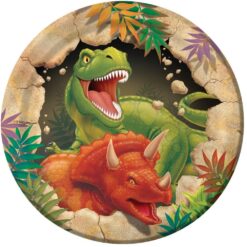 Dino Blast Plates 7" 8CT