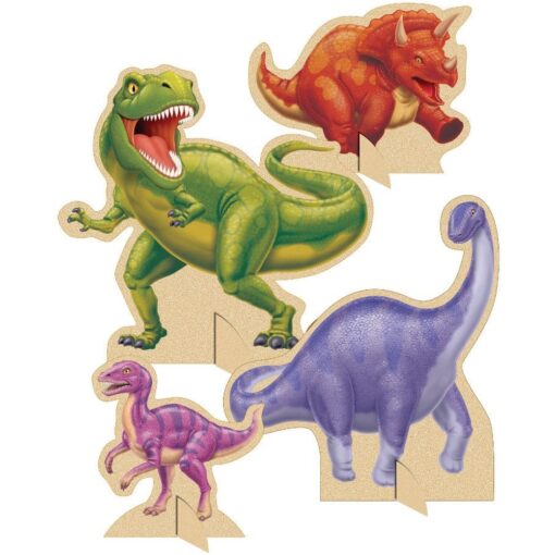 Dino Blast Standup Centerpiece 4 Pcs