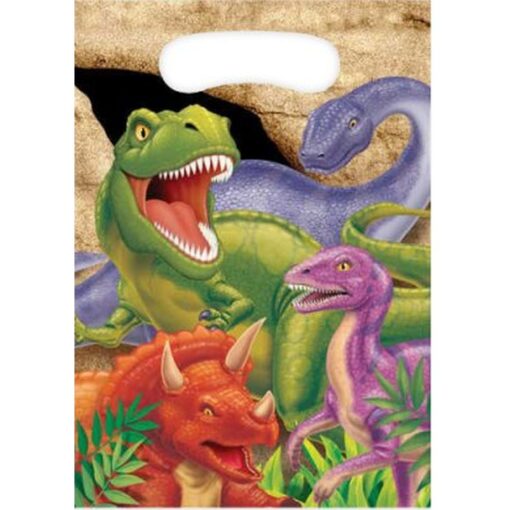 Dino Blast Favor/Loot Bags 8Ct