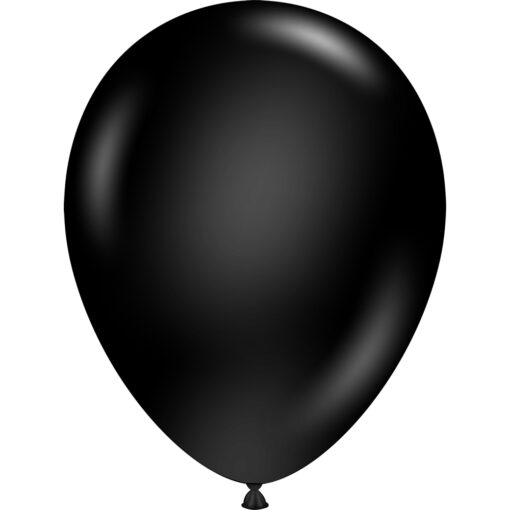 11&Quot; Designer Black Latex Balloons 100Ct
