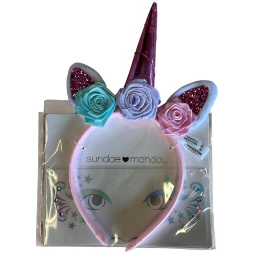 Unicorn Headband W/Flowers