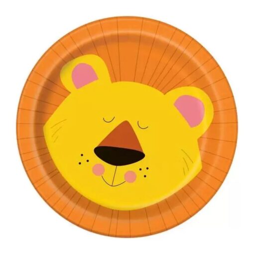 Animal Jungle Plates Rnd 7&Quot; 8Ct