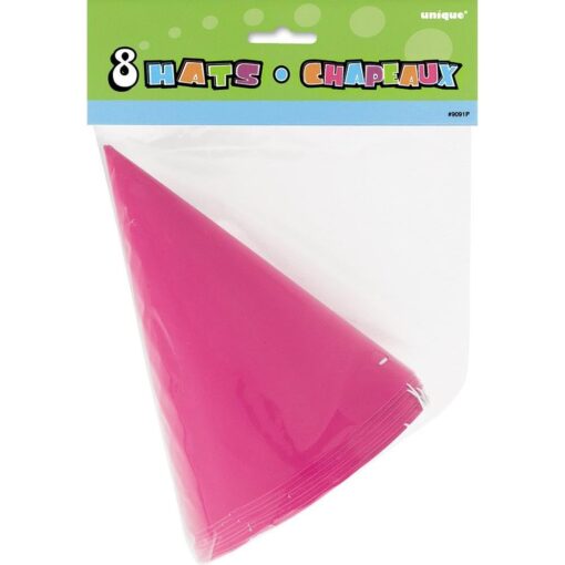 Party Hats Pink 8Ct