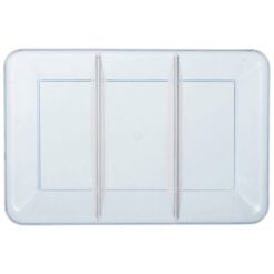 Tray Compartment Clear Plastic 9.5x14.25