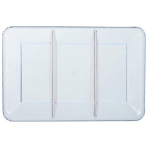 Tray Compartment Clear Plastic 9.5X14.25