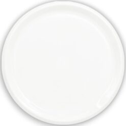Platter Round Plastic White 16"