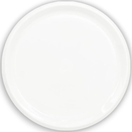 Platter Round Plastic White 16&Quot;