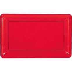 Tray Apple Red Plastic 11" x 18"
