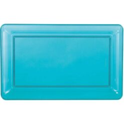 Tray Caribbean Blue Plastic 11"x18"