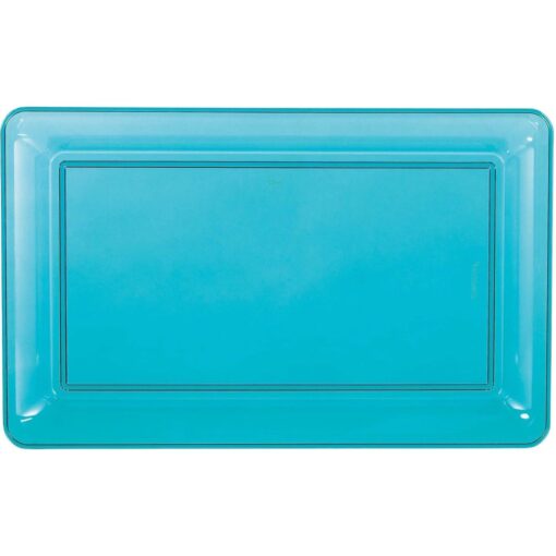 Tray Caribbean Blue Plastic 11&Quot;X18&Quot;