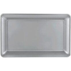 Tray Silver Plastic 11" x 18"