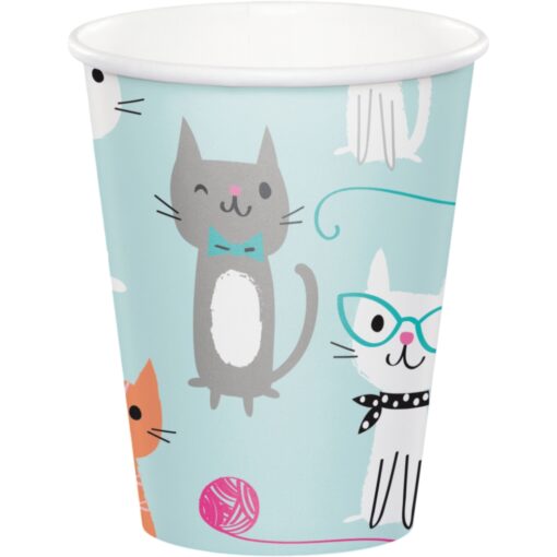 Purr-Fect Party Cups Hot/Cold 9Oz 8Ct