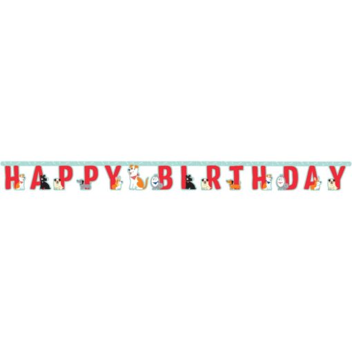 Dog Party Jointed Birthday Banner