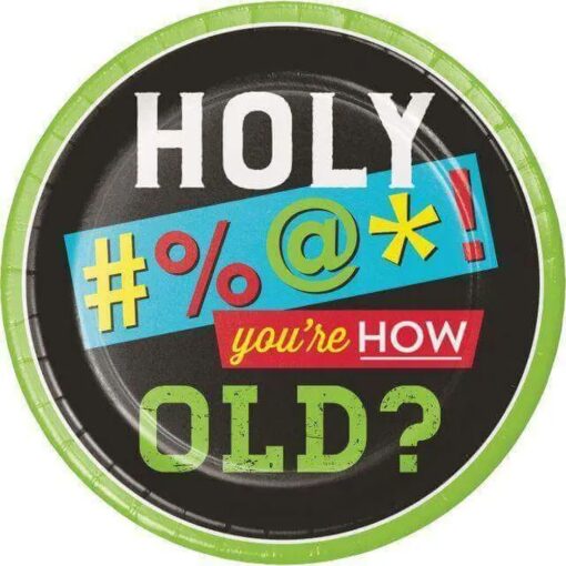Age Humor Plates 9&Quot; 8Ct
