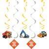 Big Dig Construction Hanging Decor 5CT