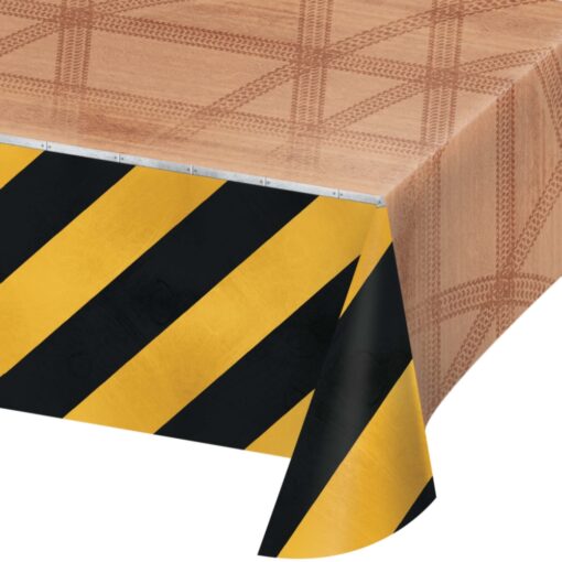 Big Dig Construction Table Cover Plastic 54X102