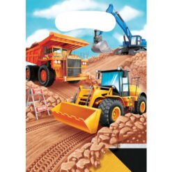 Big Dig Construction Treat or Favor Bags 8CT