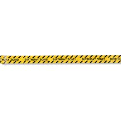 Big Dig Construction Birthday Zone Warning Tape 4ft