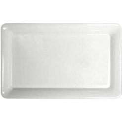 Tray White Plastic 18" x 12"