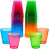 Neon Shot Glasses Plastic Astd 2oz 40CT