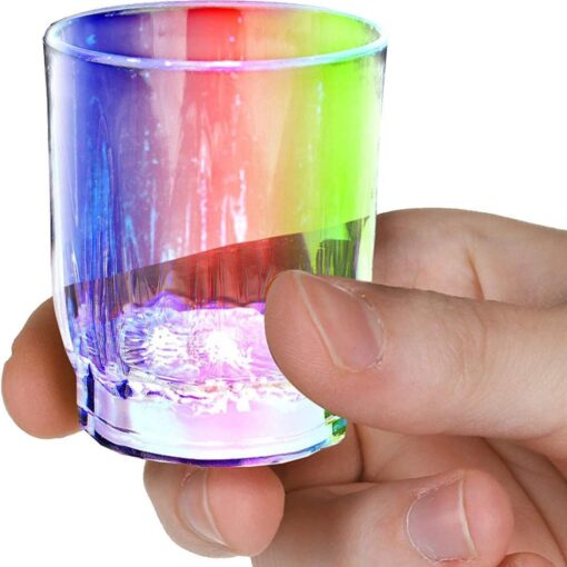 Led Light-Up Multi-Color Shot Glass 2Oz Ea