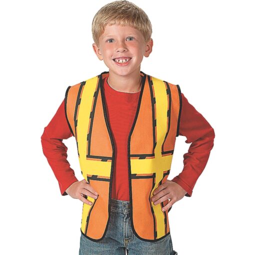 Construction Vest Orange Child