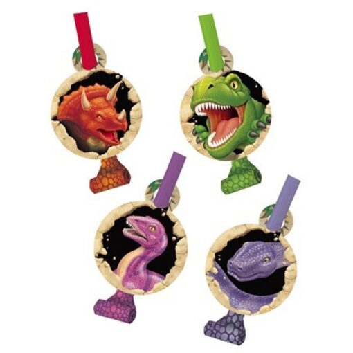 Dino Blast Blowouts W/Med 8Ct