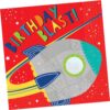 Blast Off Birthday Napkins Lunch 16CT
