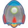 Blast Off Bday Rocket Shp Plates 7" 8CT