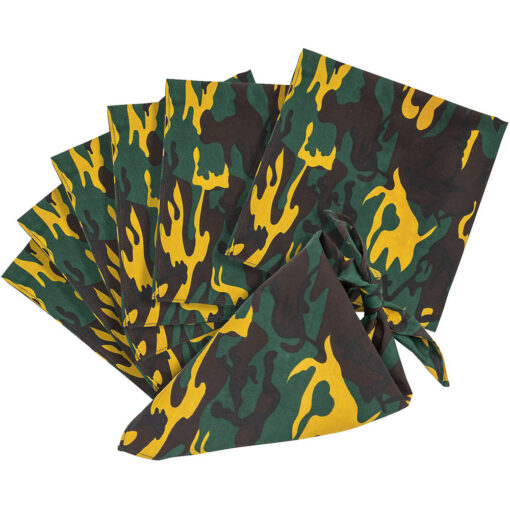 Camouflage Bandanna 20&Quot; Each