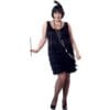 Fashion Flapper Black Dress 3X