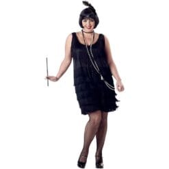 Fashion Flapper Black Dress 3X