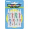 Printed Happy Birthday Candles Astd 8Ct