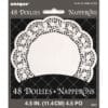 Doilies White Paper Round 4.5&Quot; 48Ct