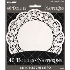 Doilies White Paper Round 5.5" 40CT