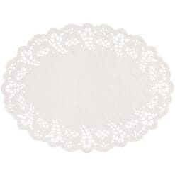Doilies White Paper Oval 10.5"x13.5" 8CT