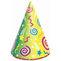 Kaleidoscope Party Hats Astd 6Ct