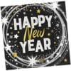 Happy New Year Napkins BVG BLK/GLD 16CT