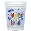 Grad Cheer Cup Plastic 16Oz