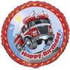 18&Quot; Rnd Fire Engine Bday Foil Balloon