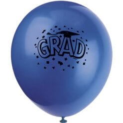 Grad Cap Latex Balloons 12&Quot; 1S Astd 8Ct