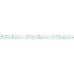 Blue Pastel Stitch Crepe Streamer 30ft